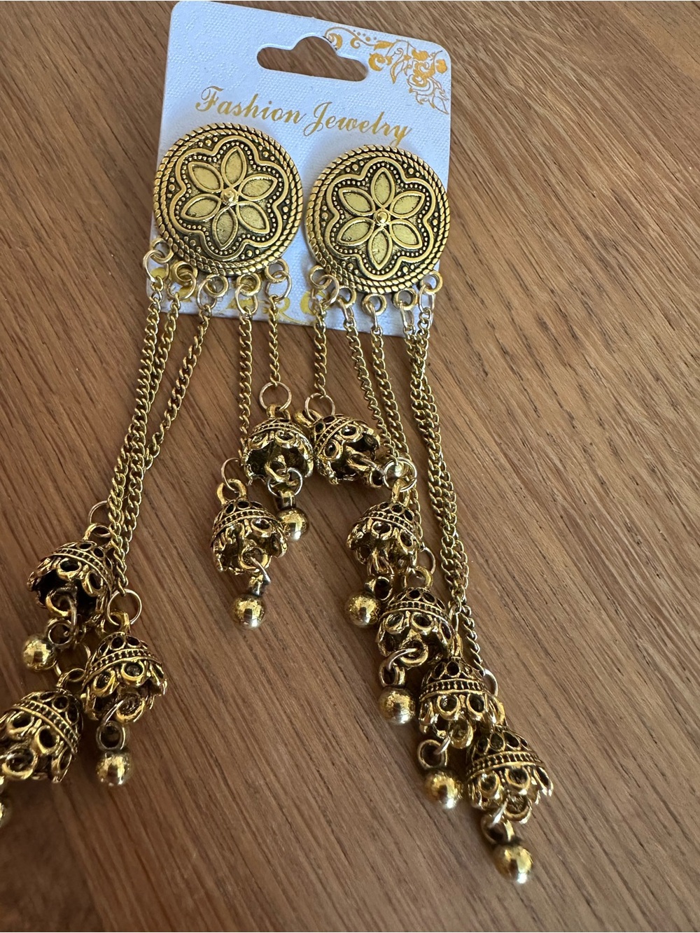 Fashion Jewelry Gold Jhumka Dangle Earrings